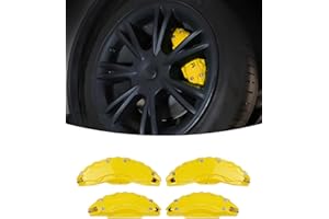 KKTR-CAR Copertura pinza freno adatta per Tesla Model Y 2019 2020 2021 2022 dimensione ruota 19 pollici 20 pollici protezione pinza freno accessori modello migliorati (giallo)