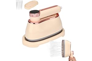 Auniq Dampfbügeleisen Mini, 1200 W Faltbares Tragbares Reisebügeleisen mit Display & 4 Modi, 180° Drehung Mini Bügeleisen 10 Sekunden Schnelles Aufheizen Kleines Bügeleisen Dampf für Zuhause Unterwegs
