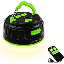 Lanterna Da Campeggio LETOUR Ricaricabile A LED Con Pannello Solare. Impermeabile IP45, Power Bank 2200mAh, Telecomando Incluso. 5 Modalità Di Luce, Gancio Nascosto. Per Escursioni E Emergenze. - 3