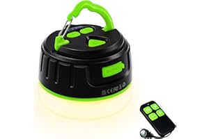 lanktoo Rechargeable Camping Lantern with Remote Control & Power Bank - Camping Light Up to 150H Running Time, 5 Modes Waterproof Tent Light W/Magnetic Base for Power Cut Fishing Emergencies