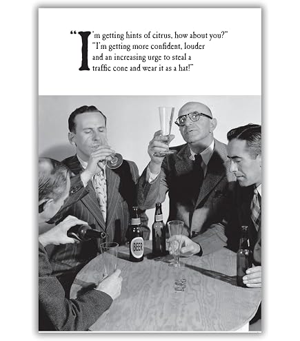 Old English Co. Geburtstagskarte "Shall We Drink Wine" - Lustige Alkohol Karte Für Beste Freundin, Blanko Innen