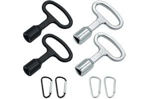 SVOCK 4 Pièces 9MM Clef Triangle Triangulaire Métal Clé Triangle Poubelle Cle Triangulaire Cle Triangle Clé Armoire Electrique pour Boîte Électrique Gaz Eau Compteur Électrique Boîte Armoire