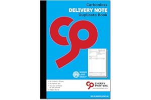 CHERRY PRINTERS Cherry Carbonless NCR Delivery Note Books A4, A5 - Duplicate, Triplicate (A4 Duplicate)