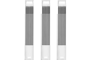 MXOQJE 18 Pieces Tracer Pencil Refills, Black Pencil Refills, 2.8mm Solid Carpenter Pencils Set for Construction Mechanical Woodworking Pencil, for Scriber Marking Architect Drawing