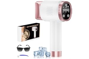 Beauris IPL Laser Hair Removal Device for Women Men, Painless Ice-Cooling Hair Remover Machine, 3 Functions, 9 Levels, at-Home Salon & Long Lasting Results for Face Bikini Line Armpits Leg Body, Rose
