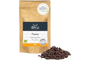 ‎PFEFFERDIEB BIO Piment ganz, Premium Qualität | Pimentkörner, naturrein, vegan | Nelkenpfeffer hocharomatisch | handgepfückte ganze Körner | 100g - Pfefferdieb®
