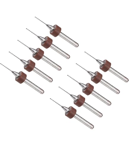 6 Mini-Spiralbohrer 0,6 Mm – Titanbeschichtet, HSS, Für Harz, Holz & Metall