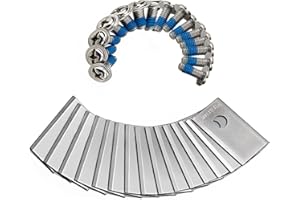 Lawnmaster Klinge silberne Klinge für VBRM16 Rasenmähroboter, Ersatzmesser für Rasenmäher，insgesamt 15 Klingen, 5 kompletter Austausch