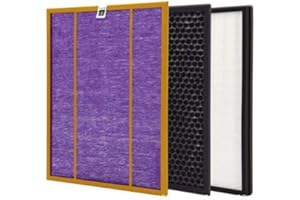 YanBan 3 piezas AC4141 AC4143 AC4144 Kit de filtro para Philips AC4072 AC4074 AC4083 AC4084 AC4085 AC4086 AC4014 ACP073 purificador de aire piezas