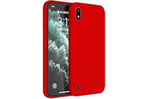 Topme Coque pour Samsung Galaxy A10 (6.2" inches) Etui Housse, Protecteur de Peau en Silicone TPU - Rouge de Chine