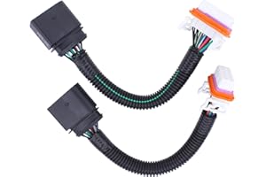 DOO ENGY Xenon Scheinwerfer Kabelbaum Frontscheinwerfer Stecker Kabelsatz Lampe Adapter Kabel Hauptscheinwerfer Anschluss Buchse Reparatursatz vorne links und rechts für Cayenne 9PA 2003 2004 2005 2006