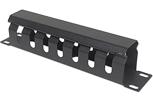 Intellinet Kabelmanagement für 10" 25,4 cm 10"-Schränke 1 HE mit Blende schwarz 714853