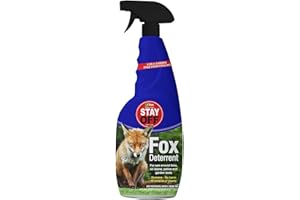 MONAL Stay Off Fox Deterrent - Humane, Odourless Spray to Repel Foxes, Birds, Deer & Hares – 750ml, Protect Gardens, Lawns, Patios & Outdoor Areas
