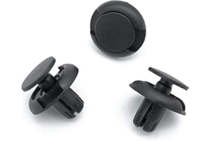 VVO Fasteners- Grapas de Plástica Negras. Para Revestimiento del paso de rueda delantero y guardabarros. Compatibile con Honda Accord, Civic, Jazz, CR-Z, CR-X Del Sol, FR-V, Integra Type R, (10 pzas)