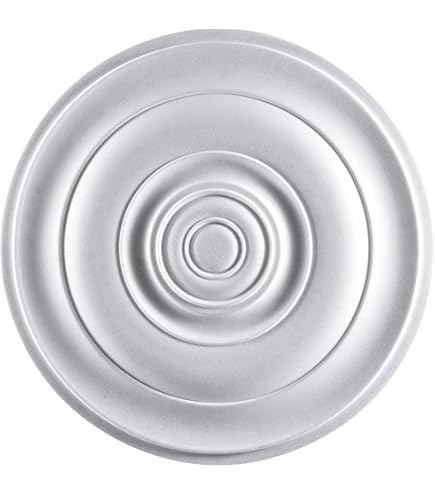 Rosone Decosa Per Soffitto - Modello DONATELLA - Diametro 32 Cm - Bianco - In Polistirolo - Foto 2