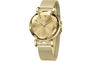 CIVO Orologio Donna Acciaio Inossidabile Orologio da Donna Analogico da Polso Orologio Stelle Donna Orologio Bracciale Donna Elegante Quarzo Regalo Donna