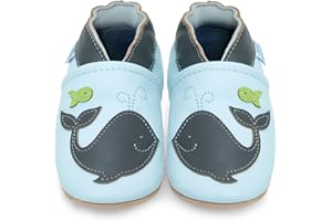 JUICY BUMBLES Buty do Nauki Chodzenia Miękkie Skórzane Kapcie Dziecięce dla Dziewczynki i Chłopca