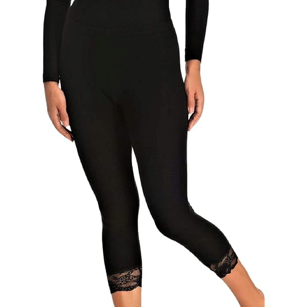Leggings Capri Donna JADEA - Cotone Fresco Stretch, Comodi E Traspiranti Per Estate, Sport E Casual - Nero Taglia S - Foto 7