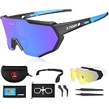 X-TIGER Occhiali Ciclismo CE Autentica Polarizzati con 3 Lenti  Intercambiabili Occhiali Bici Antivento e Antiappannamento Occhiali  Sportivi da Sole Anti UV da Uomo Donna per Corsa, MTB e Running :  Amazon.it: Abbigliamento