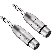 Goobay 27451 Adattatore XLR, Connettore Jack AUX Mono da 6.35mm a Presa XLR
