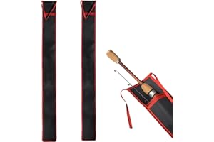 QhgPnt 2 PCS Fishing Rod Bag, Durable Fishing Rod Case for Travel and Storage, 140cm x 7.5cm Fishing Rod Holdall with Multiple Compartments, Ideal for Fishing Enthusiasts and Outdoor Adventures