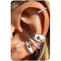 JEYORZY Ear Cuff Orecchini Oro Donna Senza Buco per Ragazze Ipoallergenici Regalo di Gioielli, Acciaio Inossidabile Placcato 18K Oro Grandi Cartilagine Chunky