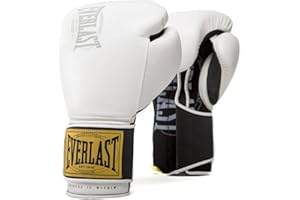 Everlast Guantes de Boxeo 1910 | Guantes avanzados para Hombres y Mujeres | Gancho y Bucle con Espuma de Triple Capa y Soporte de muñeca para prevención de Lesiones | Entrenamiento con Bolsa Pesada y