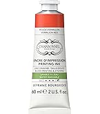 Lefranc Bourgeois Charbonnel, colori per stampa in rame, altamente pigmentati, eccellente resistenza alla luce, vegano, colori vivaci, resistente all'invecchiamento, tubo da 60 ml, verde smeraldo