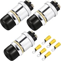 Interrupteur étanche 12V DC 30A - 2 Broches ON/OFF SPST | Avec Couvercle Protection Marine, Pour Voiture, Bateau, Camion (lot De 2)