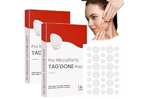 YXTECD KUBOZN Pro MicroDarts TAG'Gone Patch, professionelle Micro Dart Nano Patches, natürliche Haut- und Gesichtspflege Patch für alle Hauttypen, 144 Stück (2 Boxen)