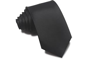 MAIANY Cravatte Uomo, Classica Cravatta Satin 8 cm in Disegno Monocromatico, Classica Cravatta da Matrimonio per Ufficio o Occasioni Festive