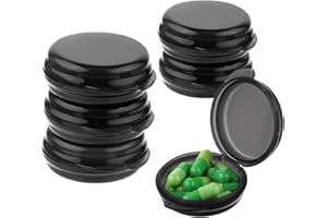 WLLHYF Confezione da 6 piccole scatole portapillole da viaggio, mini organizer per pillole, custodia portatile per pillole, tasca rotonda porta pillole, dispenser di vitamine per diversi medicinali (6