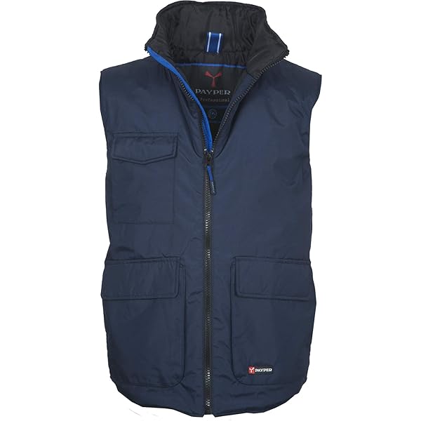 PAYPER Pacific R. 2.0 Giubbino Giacca da Uomo 100% Nylon con Cappuccio Sagomato Tasche Esterne Polsini stringi Polsi Chiusura Zip Porta Smartphone (Blu Royal, L