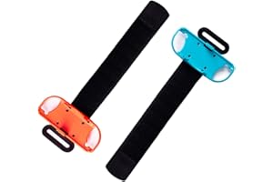 CHEREEKI Bracelet pour Just Dance 2024 2023, 2022, 2021, 2020, Zumba Burn It Up,Brassard Réglable Compatible avec Switch Joy-Cons, 2 Paquets pour Adultes et Enfants
