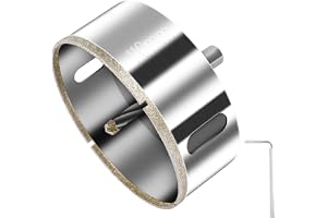 flintronic 110 mm diamantcirkelsåg, diamantborr med central styrspets, borrspets för hålsåg med diamantbeläggning, för skärning av glas/kakel