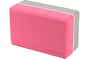 SportVida Bloc de Yoga en Mousse EVA - Bicolore - Accessoire de Yoga pour Exercices - Outil pour Le Yoga, Fitness et Le Pilates - Accessoire de Sport à la Maison - Briques de Yoga