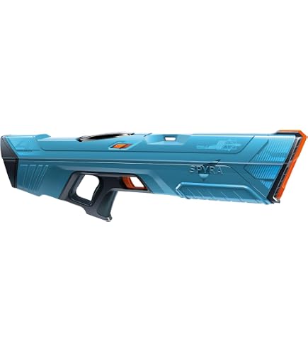 Spyra Three™ Pistolet à eau électrique, chargement automatique, 3 modes de jeu, LED et indicateur de batterie, 15 m de portée, jouet d'été de qualité supérieure (rouge Spyra Three™ Pistolet à eau électrique, chargement automatique, 3 modes de jeu, LED et indicateur de batterie, 15 m de portée, jouet d'été de qualité supérieure (rouge