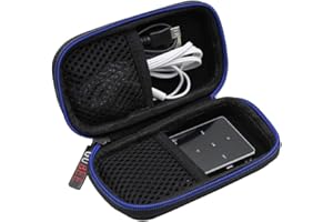 GUBEE Etui na odtwarzacz MP3, twarde etui podróżne torba do przechowywania do odtwarzacza MP3 Bluetooth MP4, Czarny, Kompaktowe