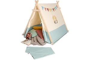 PINOLINO KINDERTRÄUME Spielzelt Zelt Yuma für Kinder mit 2 Türen und einem Fenster Spielhaus Weiß von PINOLINO 101 x 131 x 106 cm