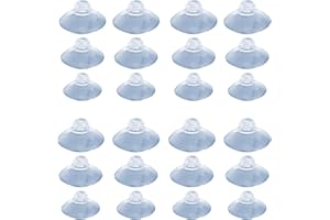 Clyhon 45 Ventosa de Plástico Transparente sin Ganchos, 3 Tamaños, 40 mm, 30 mm, 20 mm