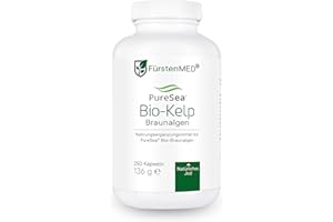 ‎FÜRSTENMED FürstenMED® 250 Kelp Kapseln mit 315µg Jod pro Kapsel - Kelp Algen Braunalgen Vegan und Hochdosiert - Jod Laborgeprüft und Ohne Zusatzstoffe