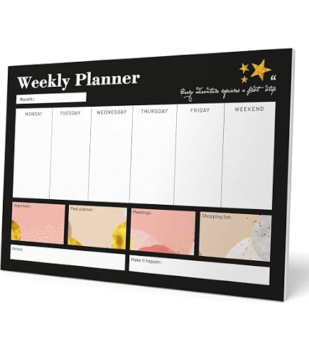 Planificateur Hebdomadaire Les Simpson - Format A4, 54 Feuilles Détachables - Semainier Familial, Pour Bureau Ou Maison, Organisation Du Lundi Au Dimanche - 3