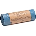 The Sustainable People TSP Recycling Drawstring Bin Liners, Blue, 20 Litres (Pack of 15)