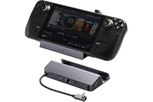 Anker Docking Station für Steam Deck/ROG Ally, 6-in-1 Steam Deck Dock, USB-C-Hub mit HDMI 4K@60Hz, 1 Gbit/s Ethernet, 2 USB-A & 1 USB-C-Anschlüsse, 100W Schnellladung für Steam Deck, ROG Ally, & mehr