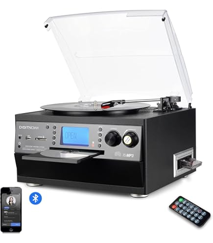 Steepletone Roxy 4 | 60s Style Retro Record Player With Bluetooth | Blue - View #5