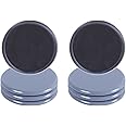 Ezprotekt Furniture Sliders for Carpet, 5 Inch Round Furniture Movers, Carpet Protector Sliders for Moving Furniture, Reusable Furniture Moving Pads Heavy Appliance Sliders, Light Blue (8 Pack)