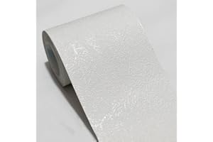 VISITRYL Bordure De Papier Peint Frise Murale Adhesive Bordure Papier Peint Frise Autocollante Pour Cuisine, Salle De Bains, Plafond, Salon, Chambre DéCoration Murale Boue D'Algues Blanches 15cm X 500cm