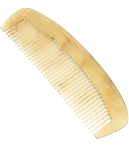 Peigne à Barbe En Corne Véritable ALTESSE - Longueur 8,9 Cm - Fabriqué En France - Neuf