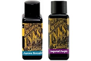 Diamine Füllfederhalter-Tinte, 30 ml, Aurora Borealis & Imperial Purple, 2 Stück