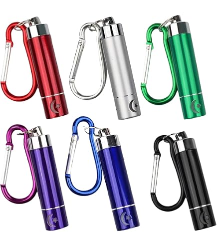 Mini Torcia Portachiavi LED Ricaricabile USB – Luce Tascabile Compatta 2,2x5,3 Cm – In Plastica ABS Per Campeggio E Attrezzatura - 4